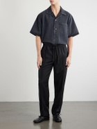 Valentino Garavani - Straight-Leg Wool and Cashmere-Blend Trousers - Black