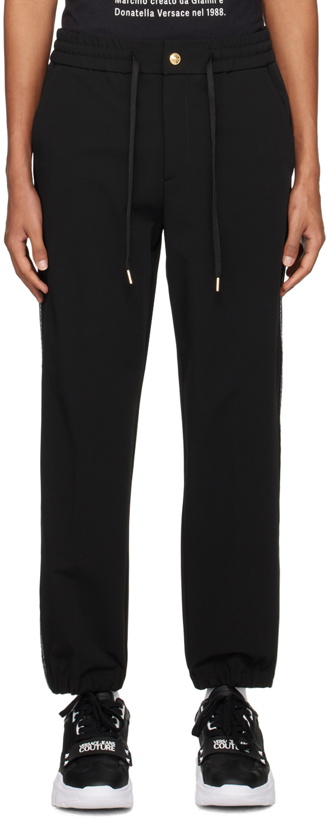 Photo: Versace Jeans Couture Black Drawstring Trousers