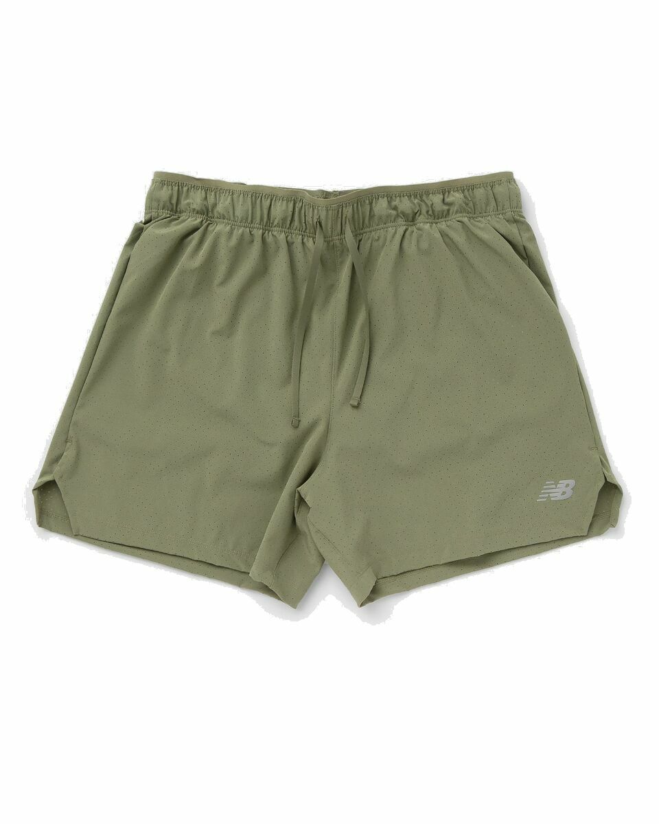 Photo: New Balance Rc Seamless Short 5 Green - Mens - Sport & Team Shorts