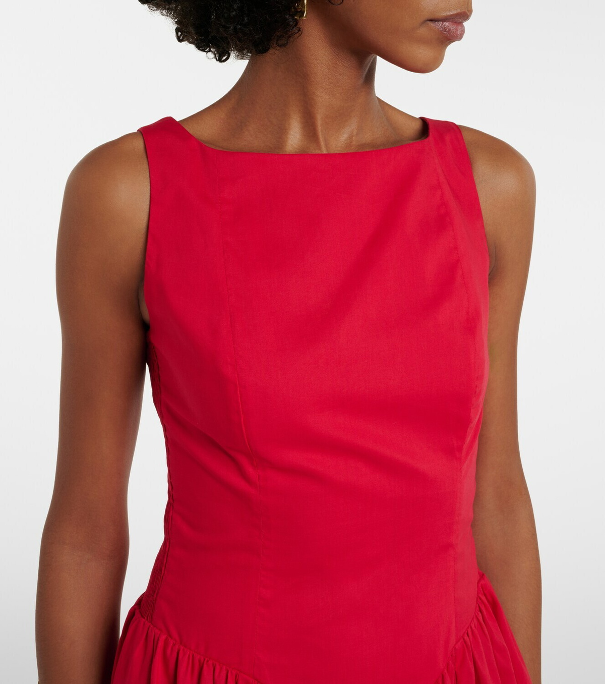 Faithfull Prali cotton midi dress