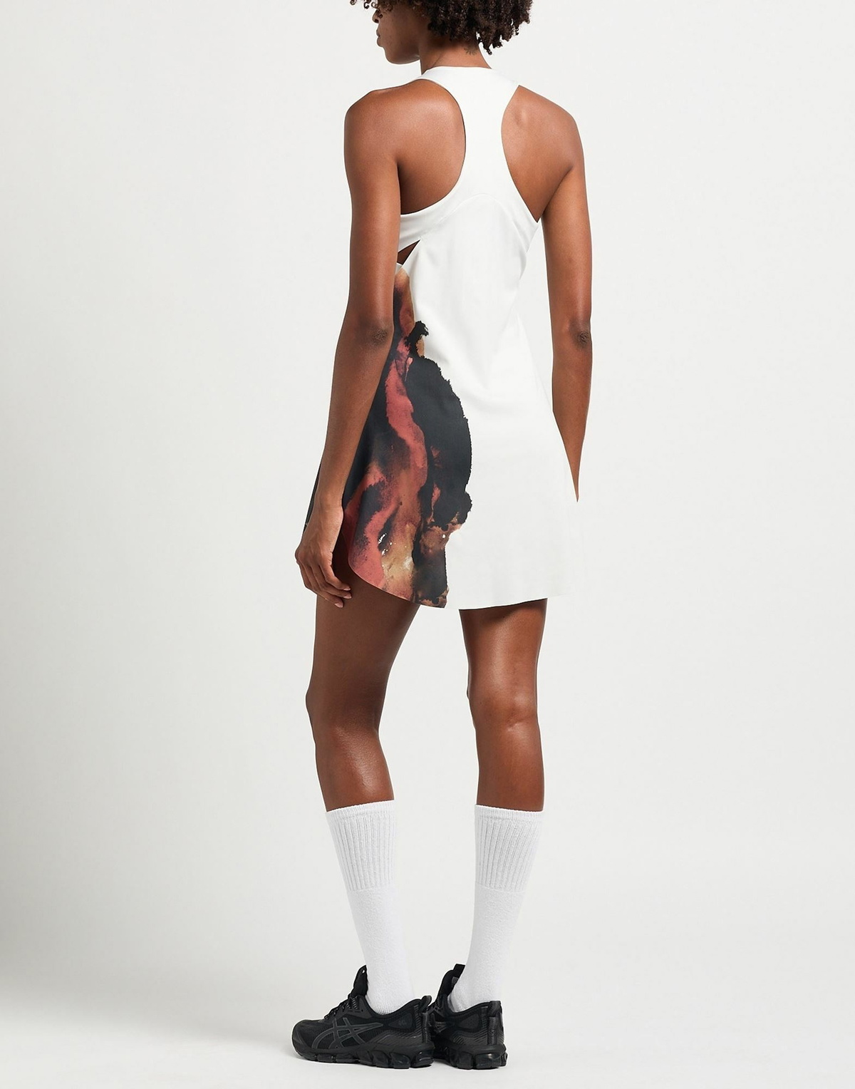 Y-3 Womens Mini dress in Light grey
