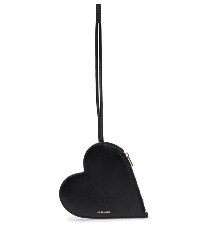 Photo: Jil Sander - Heart-shaped leather coin purse
