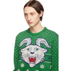 Gucci Green Wool Jacquard Sweater