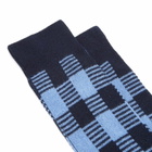 GUEST IN RESIDENCE Women's Gingham Socks in Midnight/French Blue 