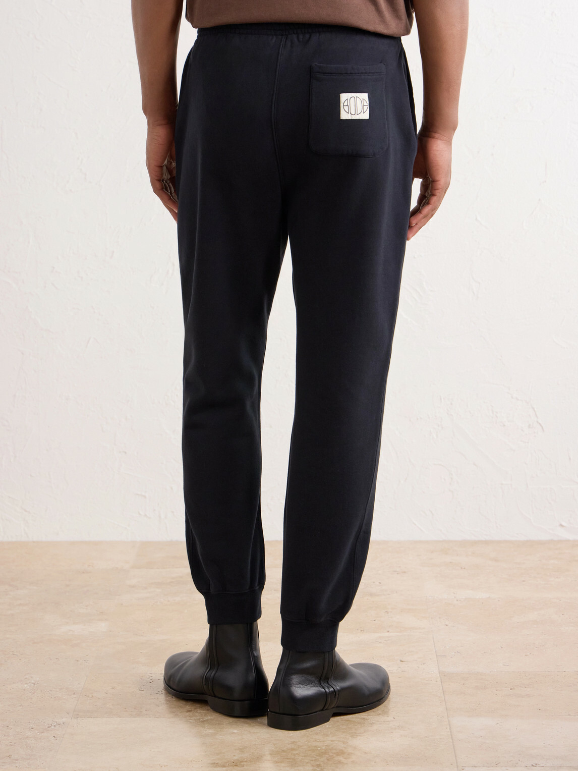 BODE - Tapered Cotton-Jersey Sweatpants - Black