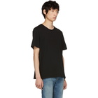 Saint Laurent Black Embroidered Logo T-Shirt