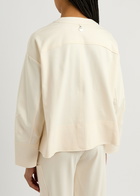High Symmetry Panelled Stretch-jersey Jacket Off White