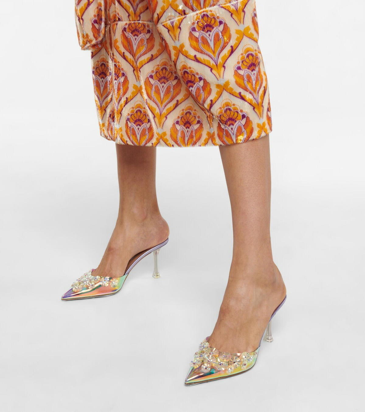 aquazzura mules flat