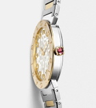 Bvlgari Bvlgari Bvlgari 18kt gold and steel watch with diamonds