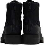 Y's Black Short Padded Boots