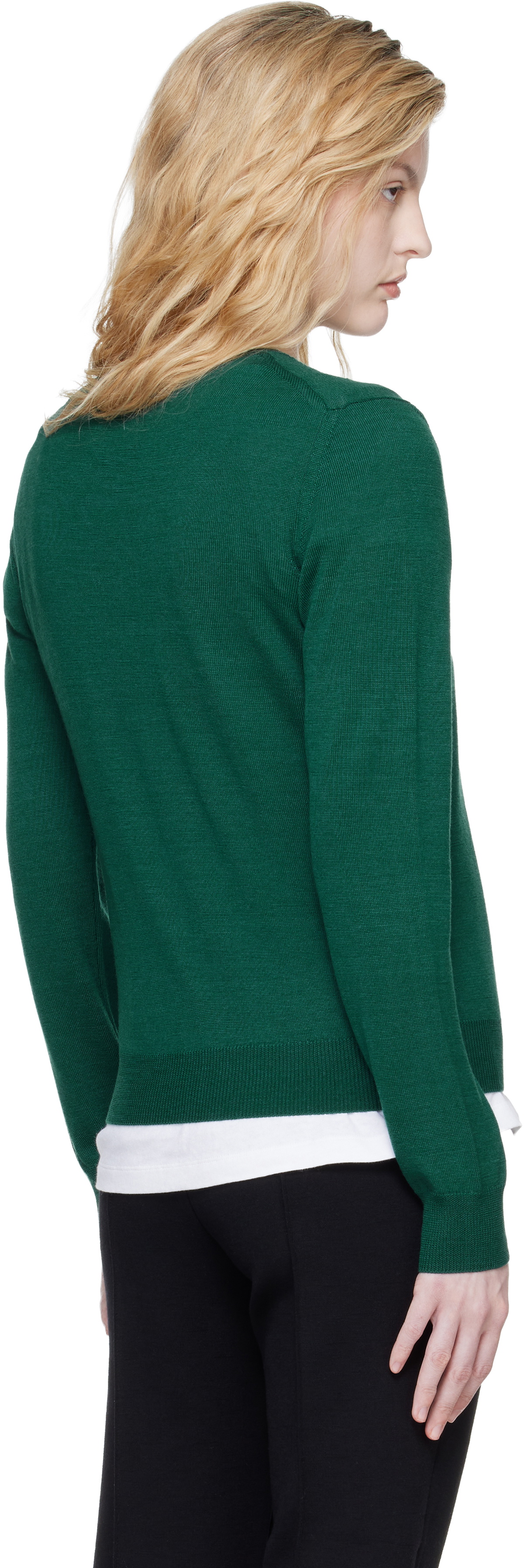High Sport Green Billie Vneck Sweater