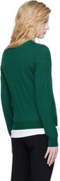 High Sport Green Billie Vneck Sweater
