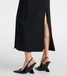 Maticevski Barrier off-shoulder satin midi dress