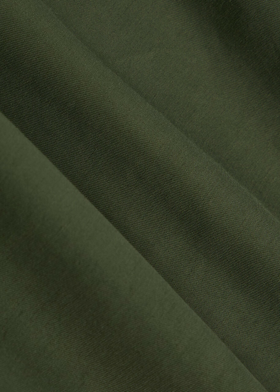 Vince Sculpted Cotton-blend Poplin Jacket Khaki