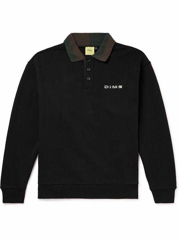 Photo: DIME - Logo-Embroidered Cotton-Jersey Sweatshirt - Black