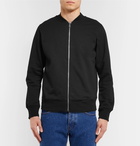 PS by Paul Smith - Organic Loopback Cotton-Jersey Bomber Jacket - Men - Black