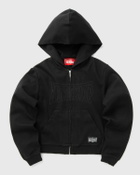 032c Victor Tight Zip Up Hoodie Black Hoodies/Zippers