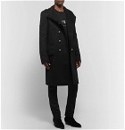 Balmain - Slim-Fit Double-Breasted Cashmere Coat - Black
