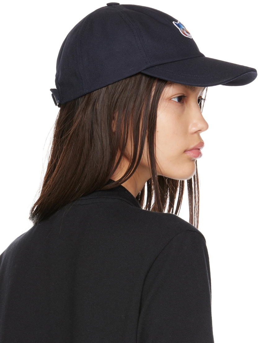 Maison Kitsuné Navy Gradient Fox Head Cap Maison Kitsune