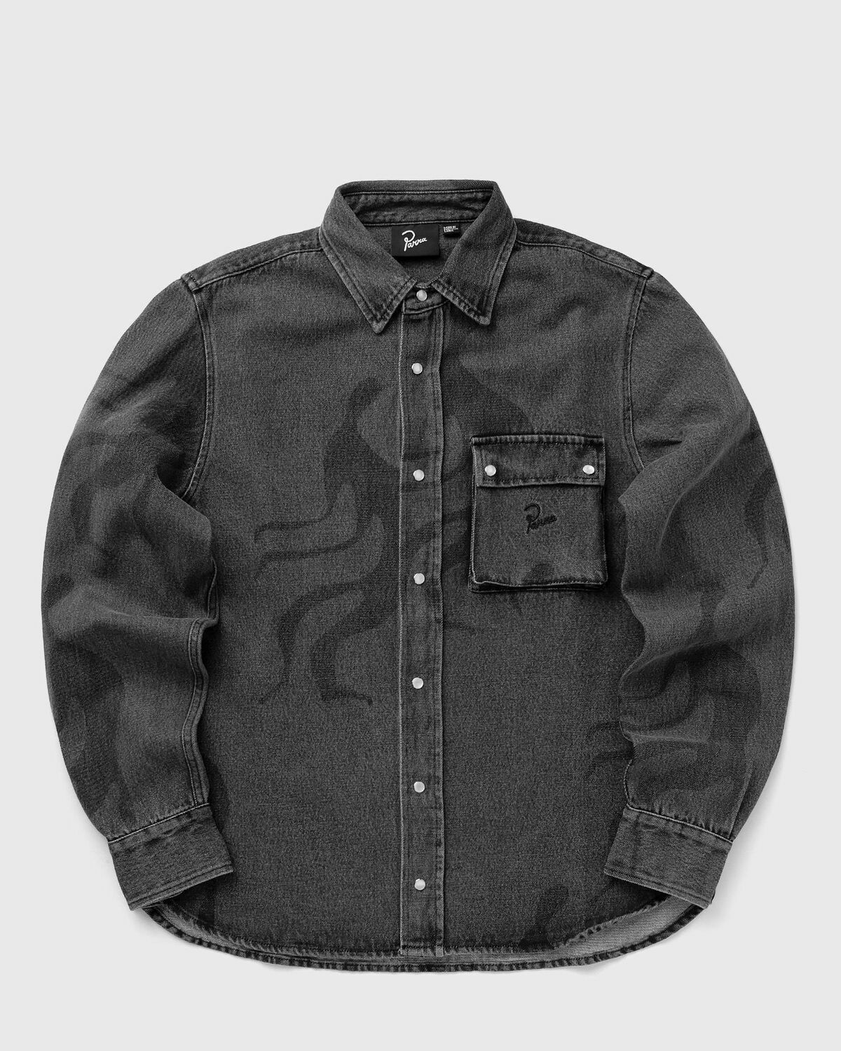 By Parra The stalkers shirt Grey Mens Longsleefe