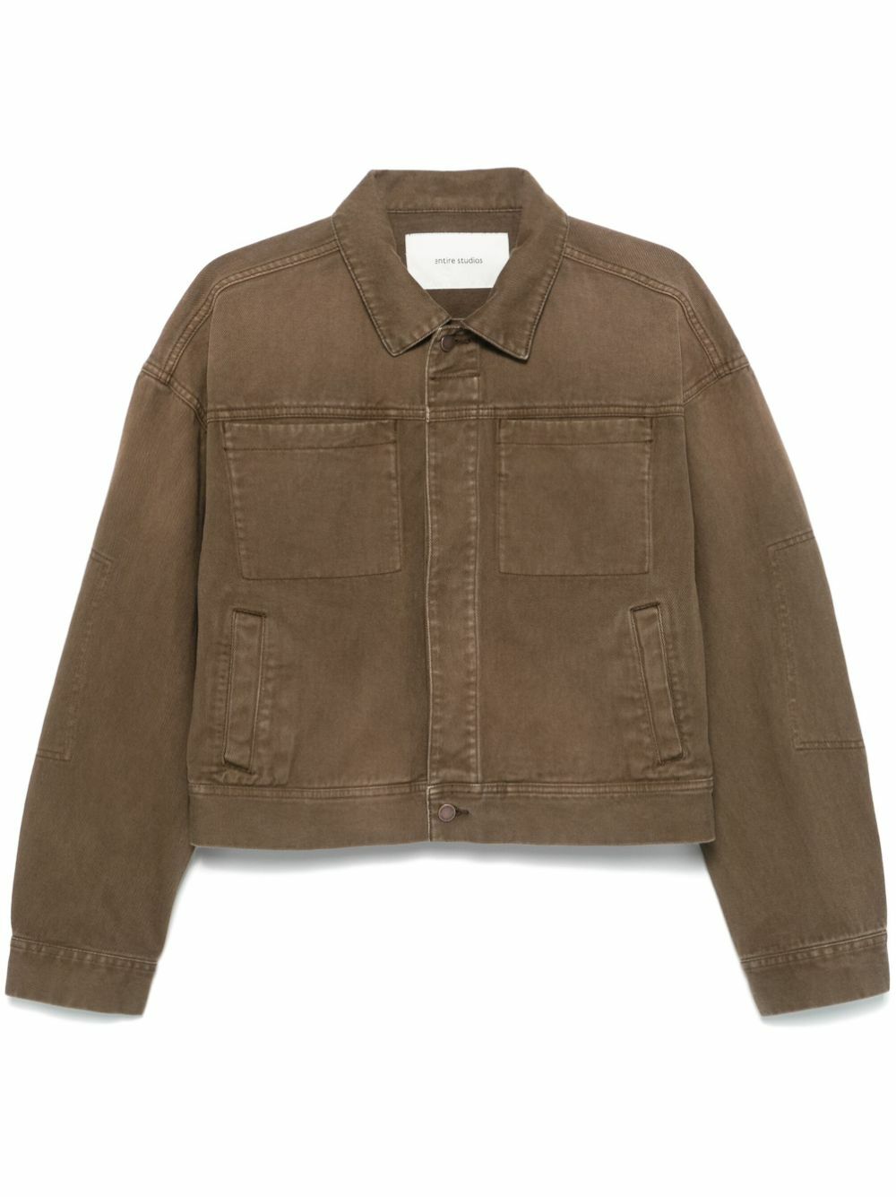 ENTIRE STUDIOS Brown Cotton Denim Jacket