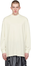 Y-3 Off-White Mock Neck Long Sleeve T-Shirt