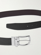 Anderson's - 3.5cm Full-Grain Leather Belt - Black