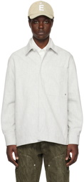 Études Gray Picture Denim Shirt