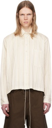 Camiel Fortgens Beige & White Basic Shirt