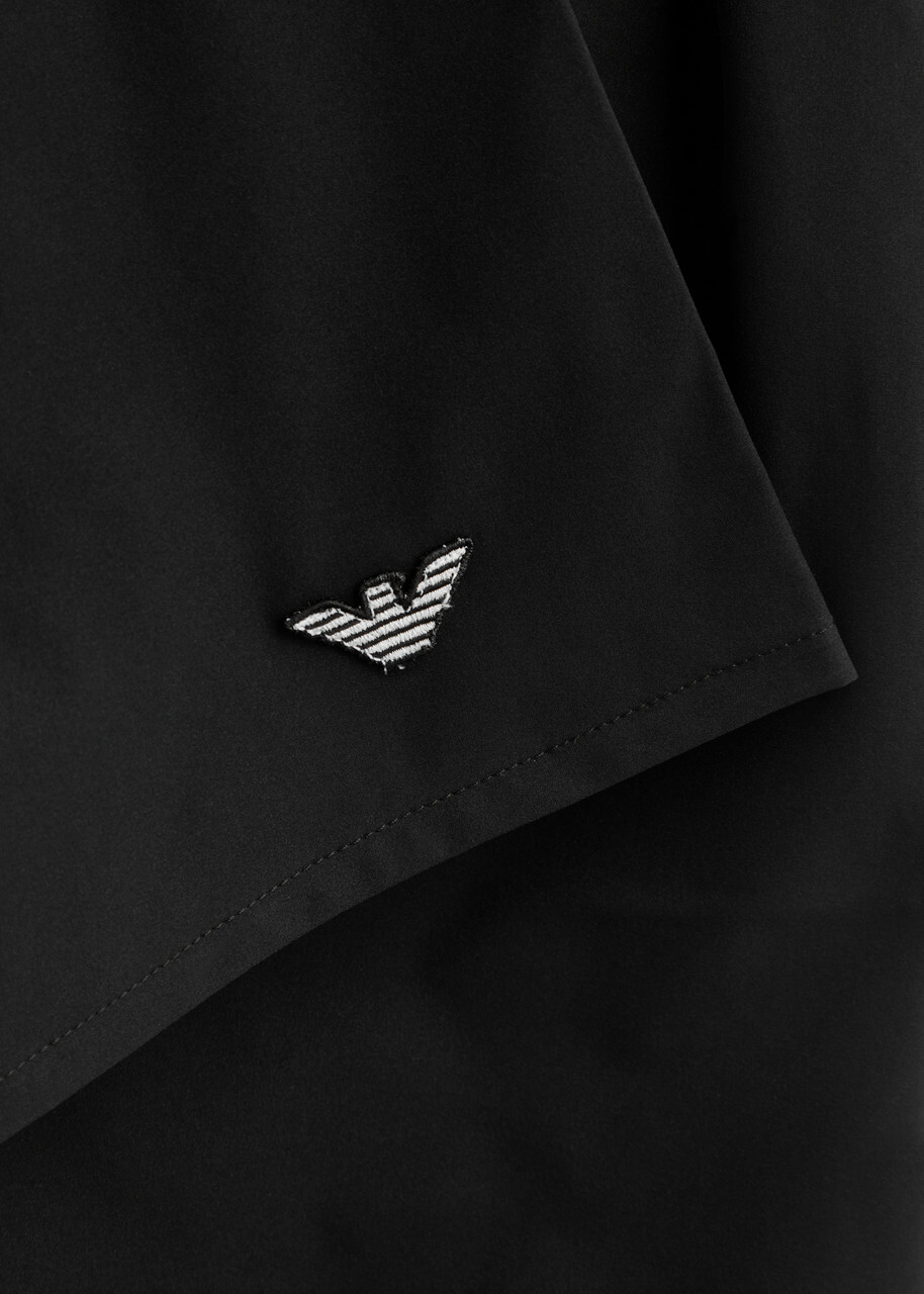 Emporio Armani Logo Shell Swim Shorts Black