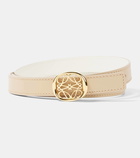 Loewe Anagram Ellipse reversible leather belt