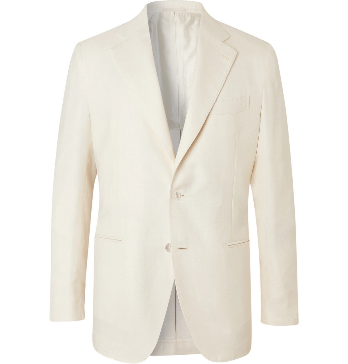 De Petrillo - Slim-Fit Wool, Silk and Linen-Blend Suit Jacket