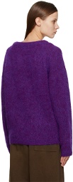 Acne Studios Purple Brushed Sweater