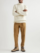Mr P. - Cable-Knit Wool and Cashmere-Blend Rollneck Sweater - Neutrals