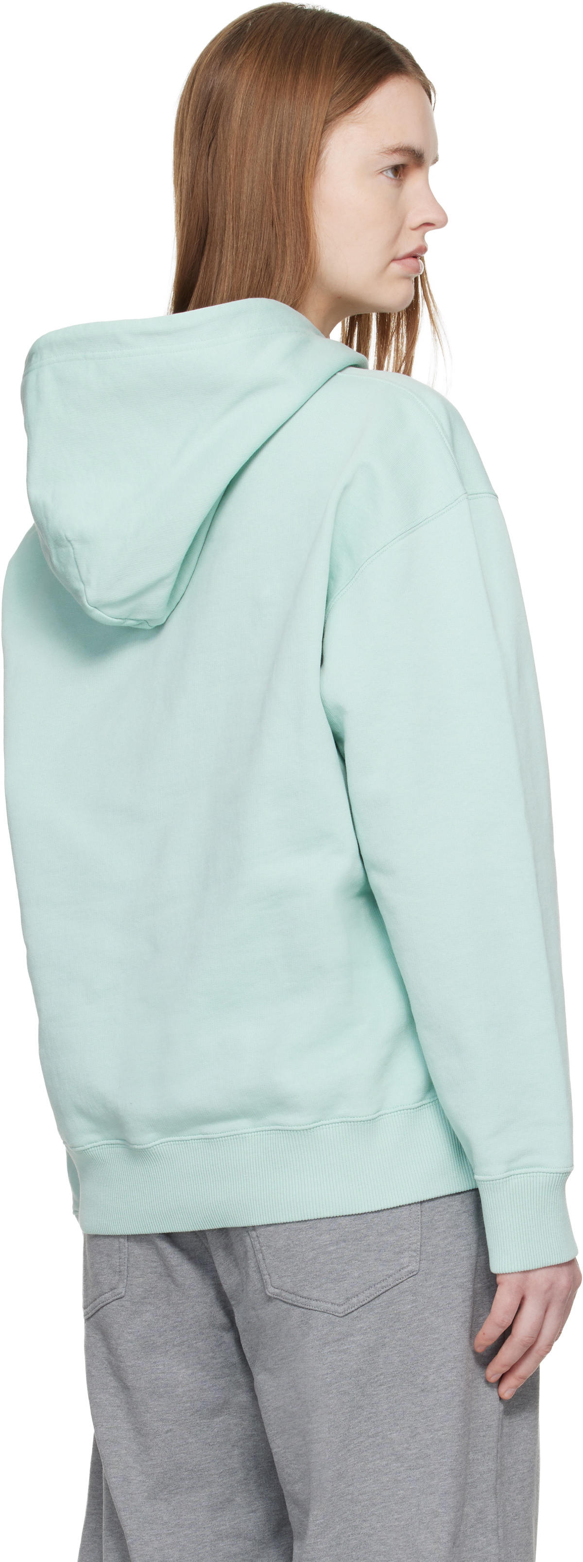 MM6 Maison Margiela Blue Cotton Hoodie