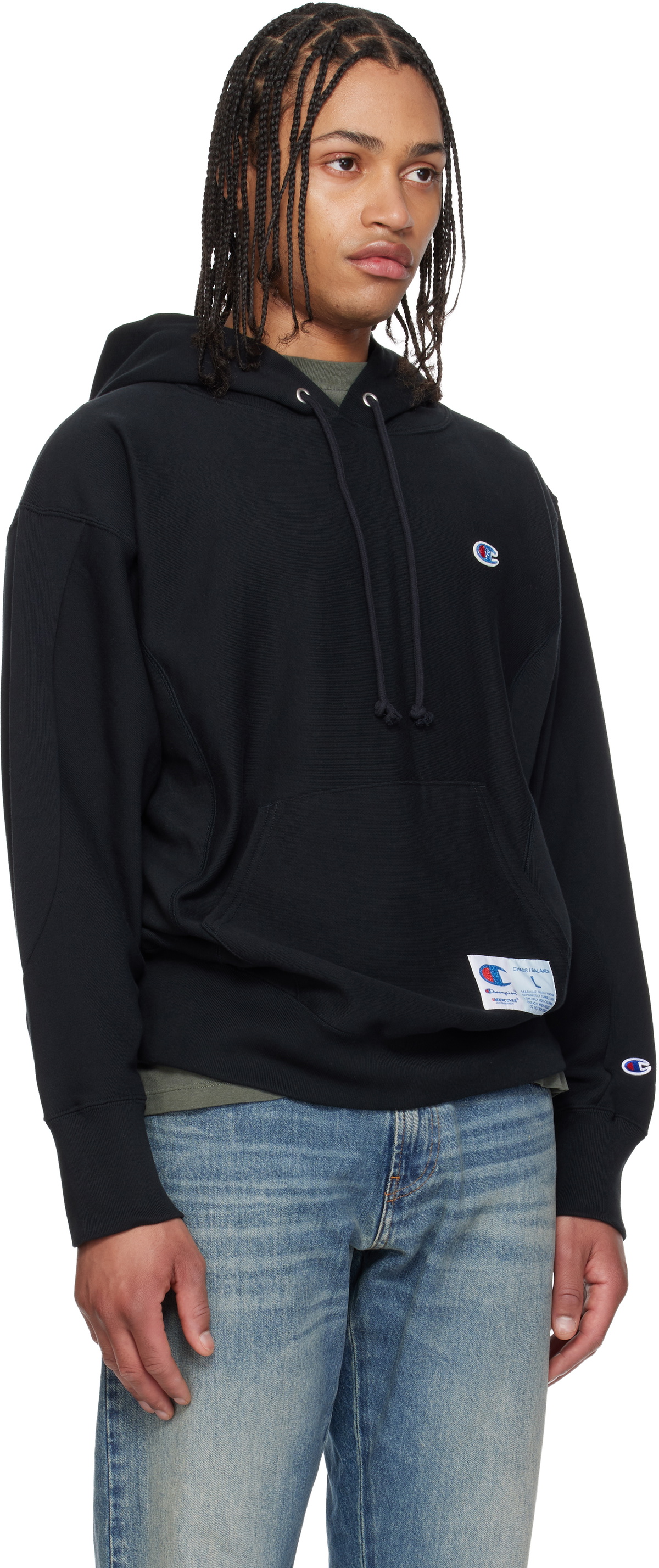 UNDERCOVER Black Champion Edition UC1F4802 Hoodie