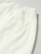 Orlebar Brown - Cantwell Beach Straight-Leg Pleated Cotton and Linen-Blend Drawstring Trousers - White