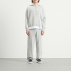 MKI Men's Mohair Blend Knit Zip Hoodie in Light Grey