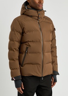 Moncler Grenoble Montgetech Hooded Quilted Shell ski Jacket Brown