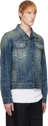 MM6 Maison Margiela Blue Faded Denim Jacket