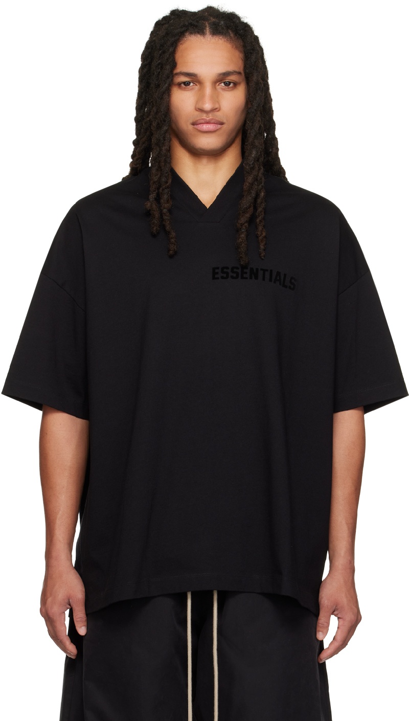 Photo: Essentials Black V-Neck T-Shirt