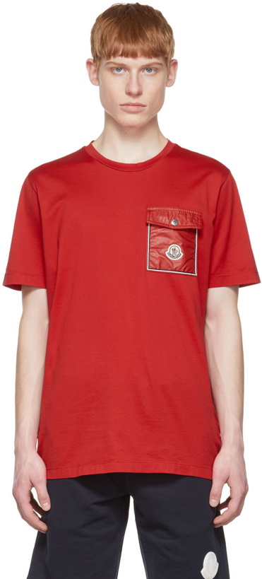 Photo: Moncler Red Cotton T-Shirt