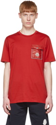 Moncler Red Cotton T-Shirt