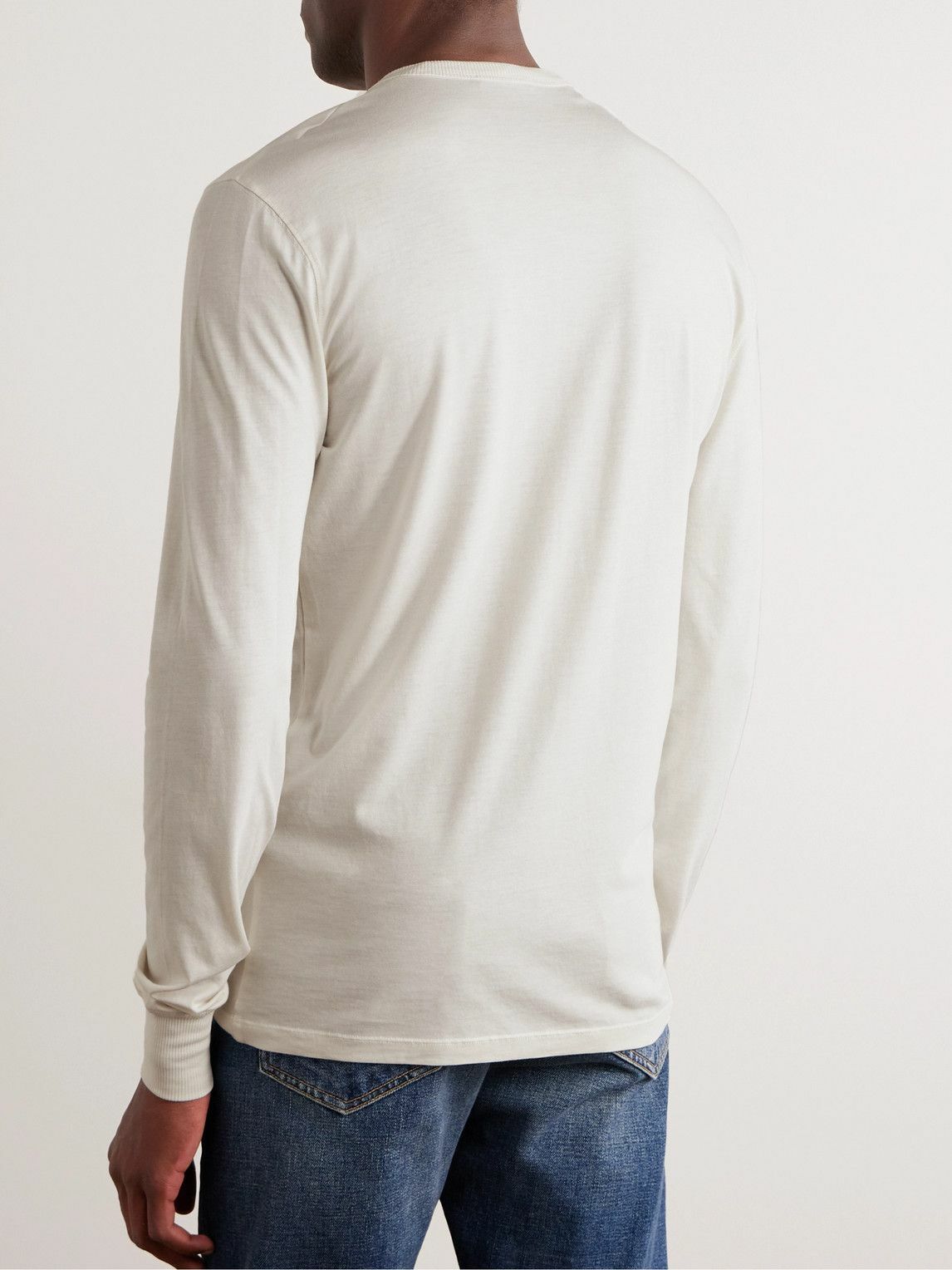 Tシャツ・カットソー TOM FORD White lyocell blend t-shirt TOM FORD Lyocell-Cotton Crewneck T-Shirt | T-Shirts | Harry