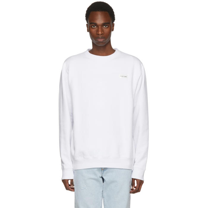 Photo: Off-White White Basic Off Crewneck Sweatshirt