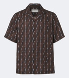 Frescobol Carioca Roberto printed linen bowling shirt