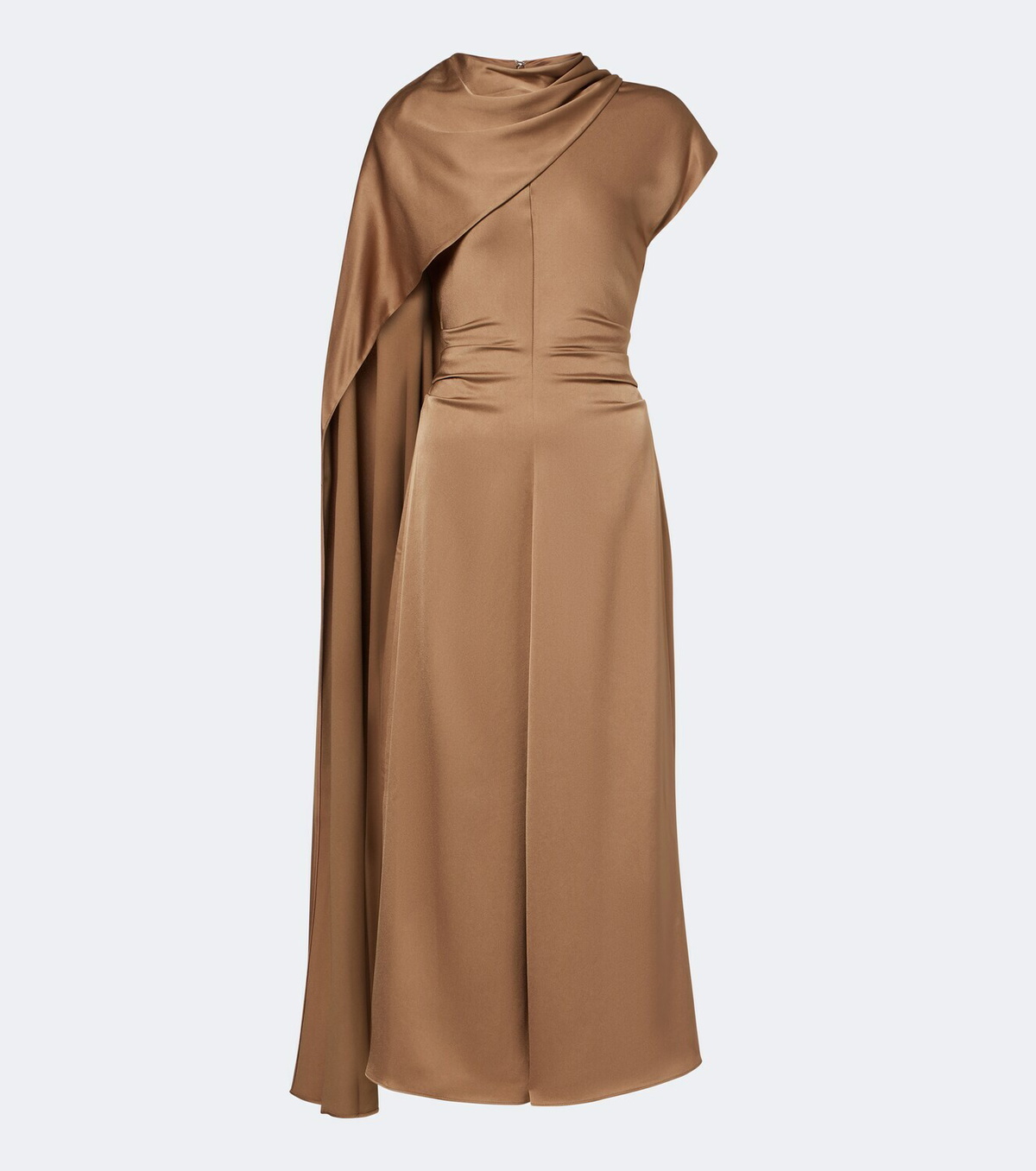 Simkhai Jacka caped satin midi dress