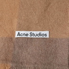 Acne Studios Men's Varity Check Scarf in Dark Camel/Fox Grey