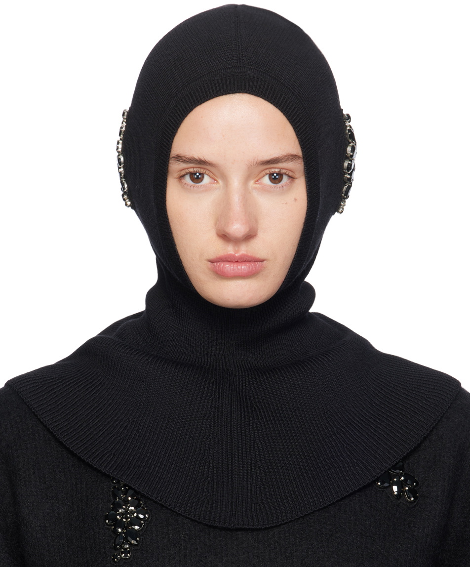 Simone Rocha Off-White Beaded Balaclava Simone Rocha