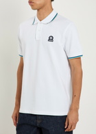 Sandbanks Logo Piqué Cotton Polo Shirt White